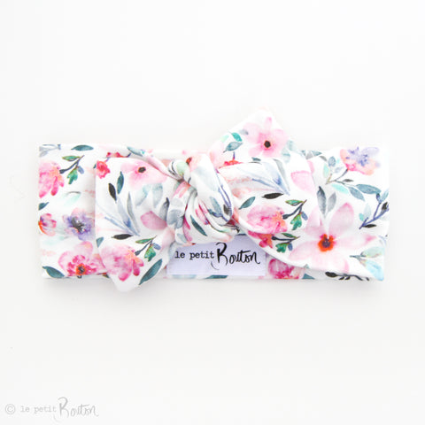 Organic Cotton Bow Knot Headband - Spring Bloom