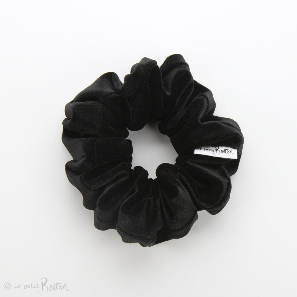 Luxe Statement Scrunchie - Luxe Velvet - Black