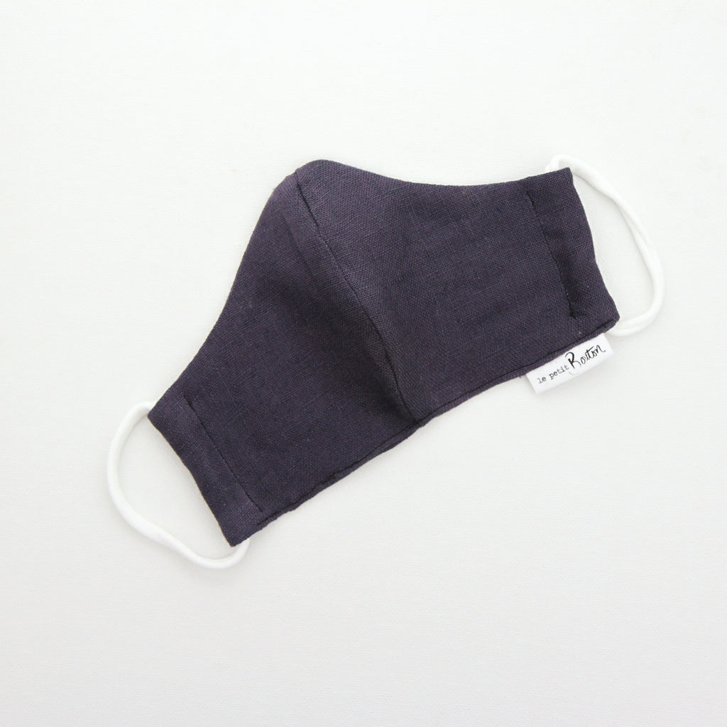 Face Masks - Washed Navy Linen - Child