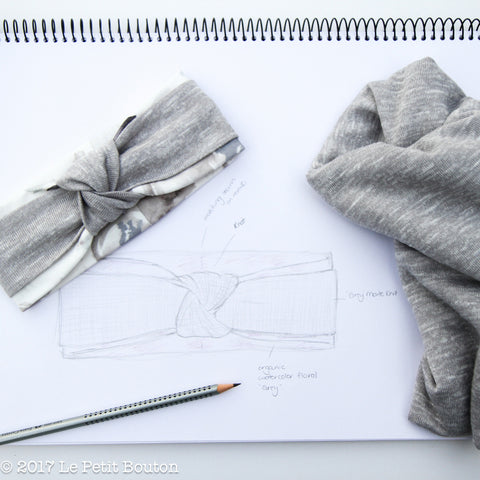 Organic Cotton Double Wrap Turban Headband