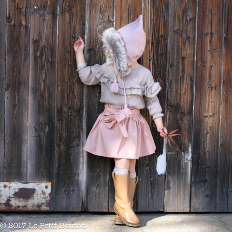 Pixie Hood- Dusty Pink