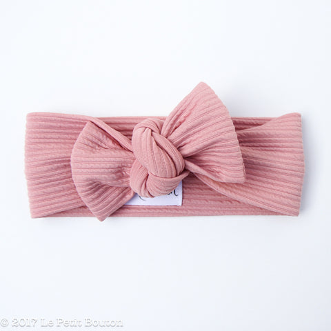 Bow Knot Headband - Textured Musk