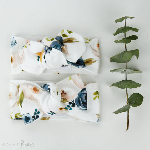 Organic Cotton Bow Knot Headband - Floral Me Autumn