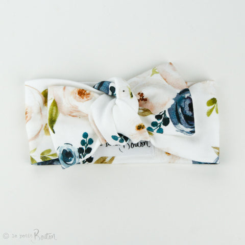 Organic Cotton Bow Knot Headband - Floral Me Autumn