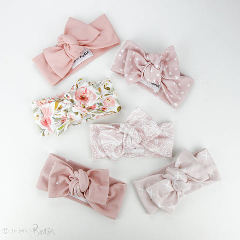 Organic Cotton Top Knot Headband - Autumn Crush