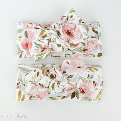 Organic Cotton Top Knot Headband - Autumn Crush