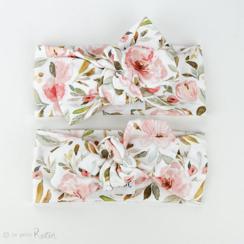 Organic Cotton Bow Knot Headband - Autumn Crush