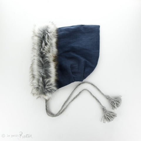 Pixie Hood- Washed Navy
