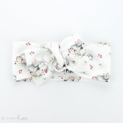 Australian Organic Cotton Bow Knot Headband - Exclusive Flower Crown Koala