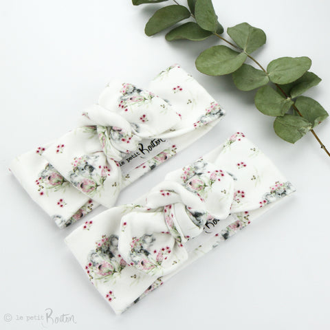 Australian Organic Cotton Bow Knot Headband - Exclusive Flower Crown Koala