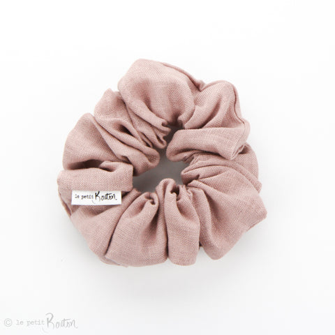 Luxe Statement Scrunchie - Dusty Pink Linen