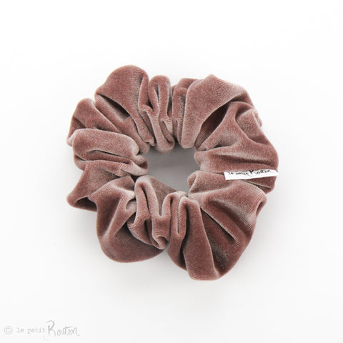 Luxe Statement Scrunchie - Luxe Velvet - Dusty Pink