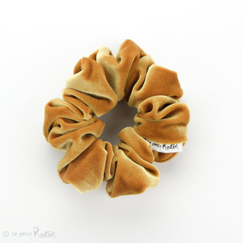 Luxe Statement Scrunchie - Luxe Velvet - Mustard