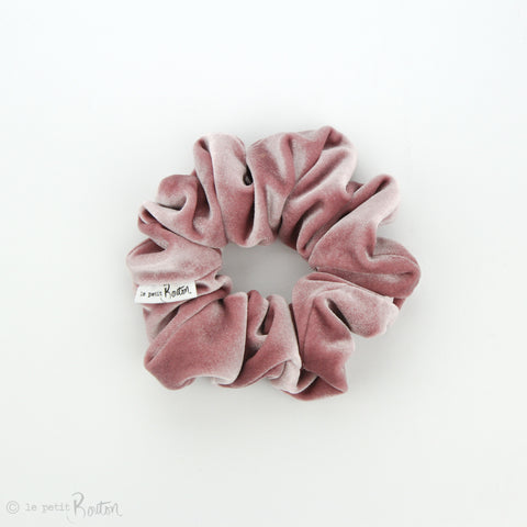 Luxe Statement Scrunchie - Luxe Velvet - Rose