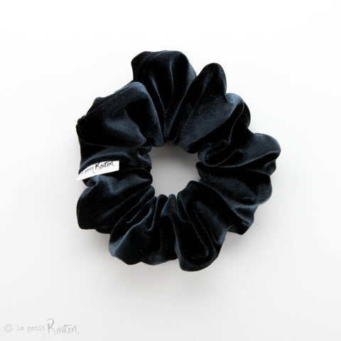 Luxe Statement Scrunchie - Luxe Velvet - Ink Navy