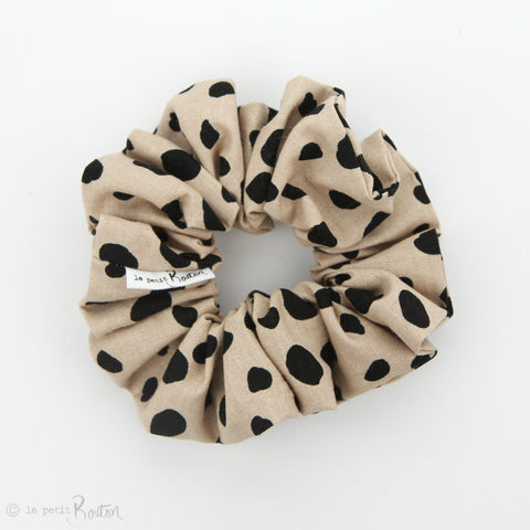 Luxe Statement Scrunchie - Animal Print Linen