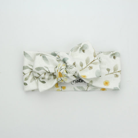 Autumn20 Organic Cotton Bow Knot Headband - Australiana - Wattle We Do