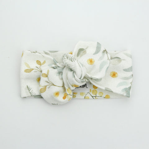 Autumn20 Organic Cotton Top Knot Headband - Australiana - Wattle We Do