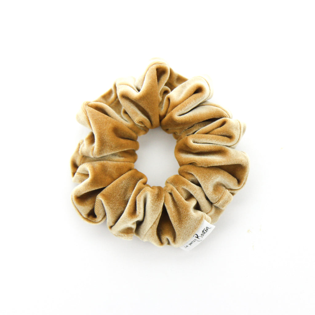 Luxe Statement Scrunchie - Luxe Velvet - Caramel