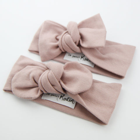 W20 Organic Cotton Ribbed Top Knot Headband -Bloom