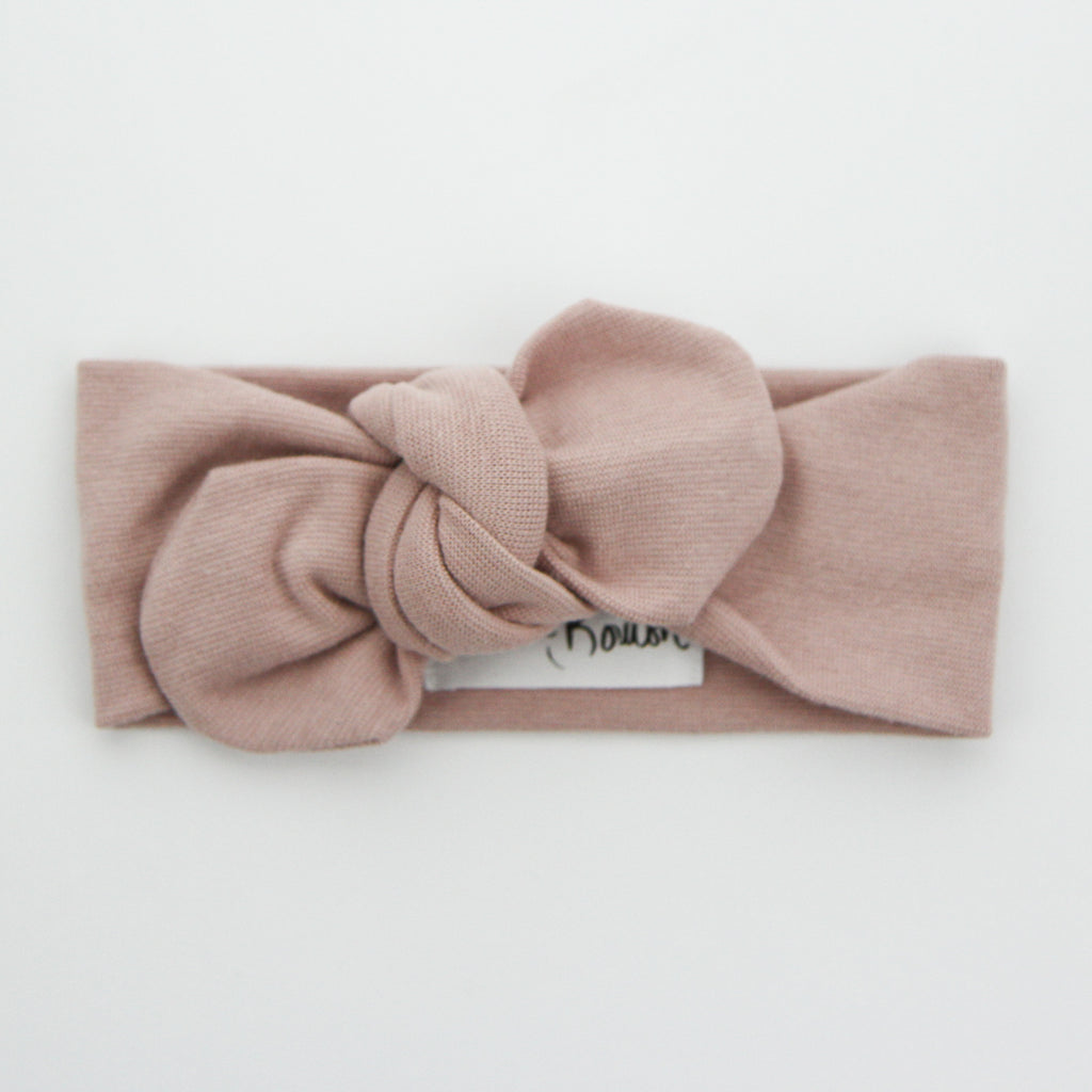 W20 Organic Cotton Ribbed Top Knot Headband -Bloom