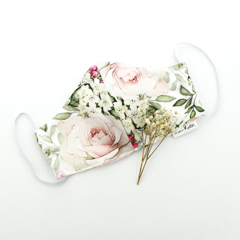 Face Masks -English Rose Floral - Adult