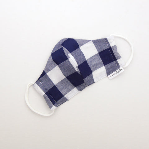 Face Masks - Navy Check - Child