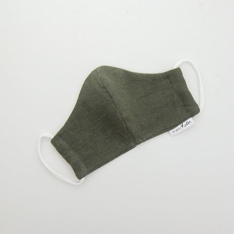 Face Masks - Olive Linen - Child